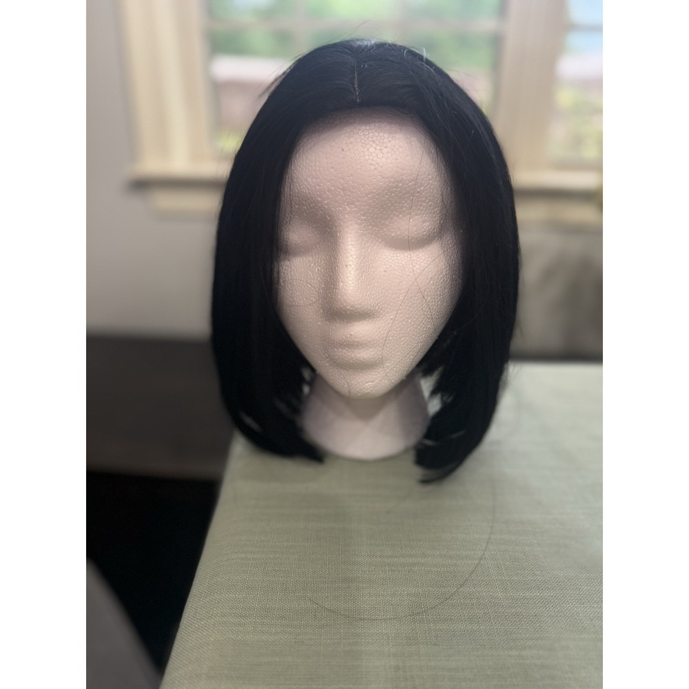 Black Bob Hair Wig Synthetic - Picture 1 of 10